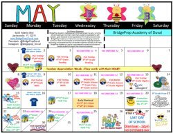 May Activities Calendar