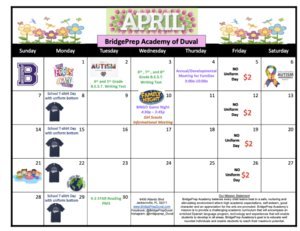 April 2024 Activity Calendar 